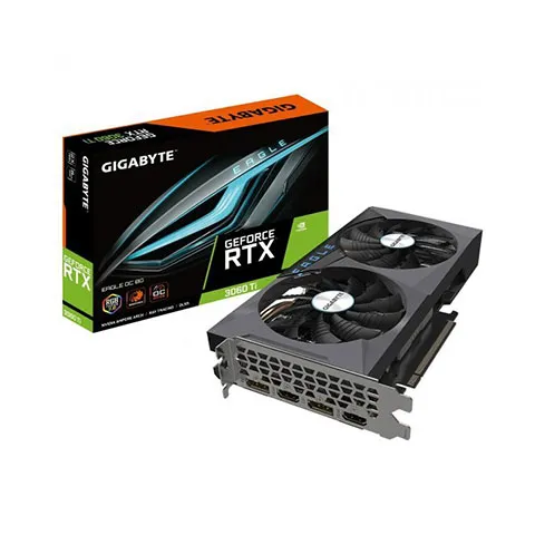 کارت گرافیک گیگابایت GEFORCE RTX 3060 Ti EAGLE OC LHR 8GB GDDR6 - تصویر ۲