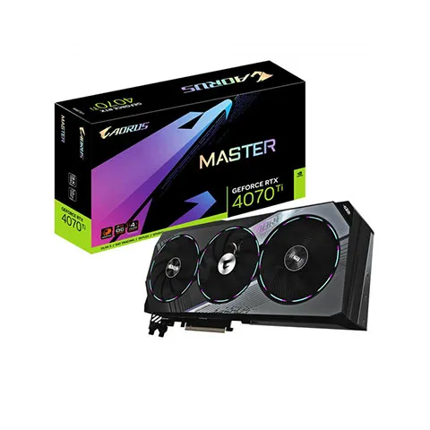 کارت گرافیک گیگابایت AORUS GeForce RTX 4070 Ti MASTER 12G GDDR6 - تصویر ۲