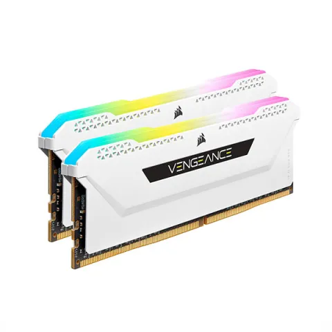 رم کورسیر VENGEANCE RGB  White 16GB (2*8GB) DUAL 3600MHz DDR4 - تصویر ۲