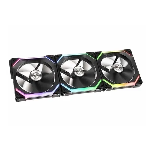 فن کیس لیان لی UNI Fan SL120 RGB Black بسته 3 عددی - تصویر ۳