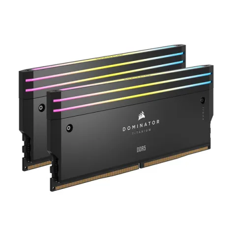 رم CORSAIR DOMINATOR TITANIUM 2x24=48GB DDR5 7200MT/S 2x24GB - تصویر ۲