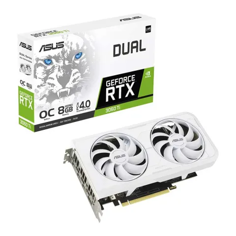 کارت گرافیک ایسوس Dual GeForce RTX 3060 Ti White OC Edition 8GB GDDR6X - تصویر ۲