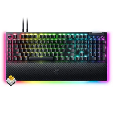 کیبورد گیمینگ ریزر blackwidow v4 Pro Razer Yellow Switch - تصویر ۳
