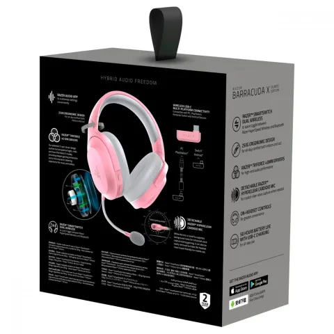 هدست ریزر بی سیم Barracuda X Quartz (2022) - تصویر ۲