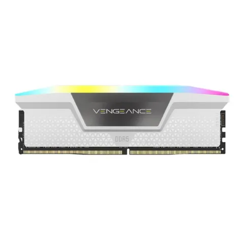رم کورسیر VENGEANCE RGB 64GB 32GBx2 6000MHz CL40 DDR5 WHITE - تصویر ۵