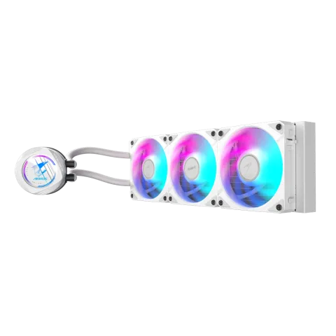 خنک کننده مایع پردازنده گیگابایت  AORUS WATERFORCE  II 360 ICE WHITE - تصویر ۳