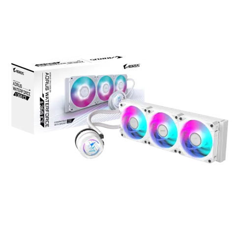 خنک کننده مایع پردازنده گیگابایت  AORUS WATERFORCE  II 360 ICE WHITE - تصویر ۶