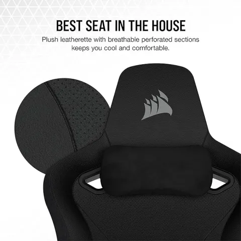 صندلی گیمینگ کورسیر TC200 PLUS LEATHERETTE GAMING CHAIR - تصویر ۳