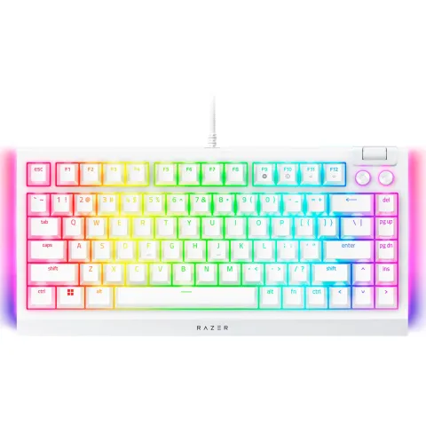 کیبورد ریزر Blackwidow V4 75% WHITE - تصویر ۵