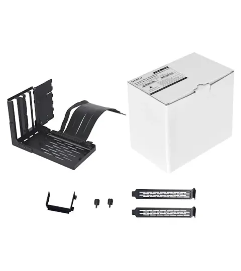 کیت نصب عمودی کارت گرافیک لیان لی LIAN LI UNIVERSAL PCIe GEN 4.0 GPU VERTICAL MOUNT BLACK - تصویر ۲