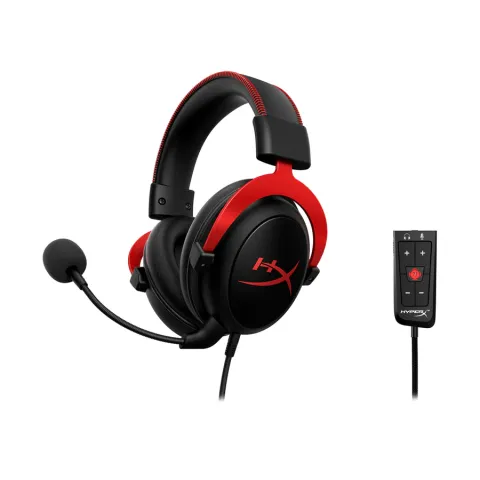 هدست هایپر ایکس Cloud II Wired Black-Red - تصویر ۲