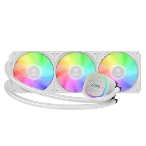 خنک کننده مایع پردازنده گیم دیاس AURA GL360 V2 WHITE LIQUID COOLER - تصویر ۲