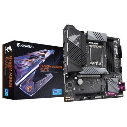 مادربرد گیگابایت B760M AORUS ELITE DDR5 (فروش به‌صورت باندل CPU) - تصویر ۲