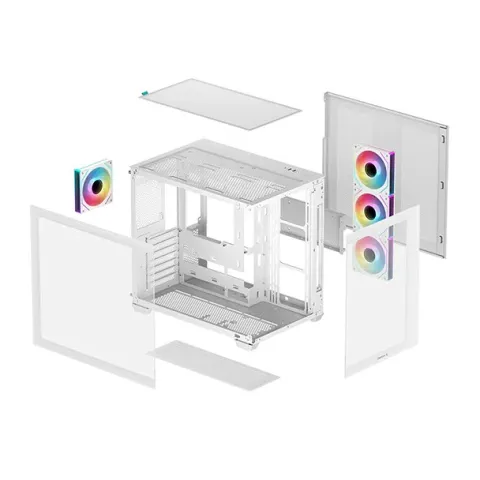 کیس دیپ کول CG530 4FAN WHITE - تصویر ۳