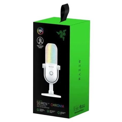 میکروفون ریزر Seiren V3 Chroma White Edition - تصویر ۲