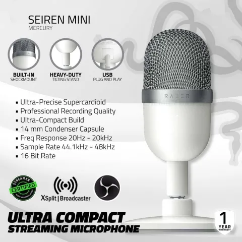 میکروفون ریزر Seiren Mini Mercury - تصویر ۴