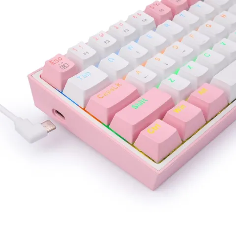 کیبورد ردراگون K617R FIZZ RAINBOW WHITE-PINK BLUE SW - تصویر ۳