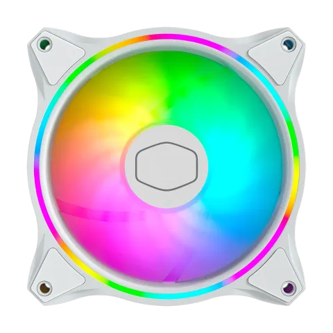 فن کیس کولر مستر MASTERFAN MF120 WHITE HALO بسته 3 عددی - تصویر ۳