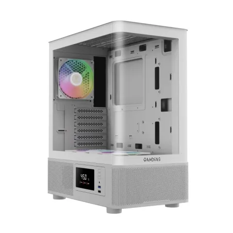 کیس گیم دیاس GAMDIAS ATLAS E2 WH CG GAMING CASE - تصویر ۲