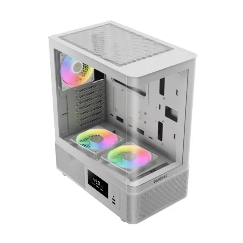 کیس گیم دیاس GAMDIAS ATLAS E2 WH CG GAMING CASE - تصویر ۳