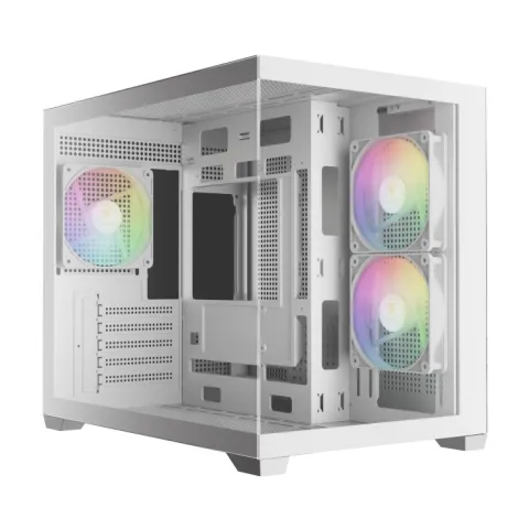 کیس گیم دیاس GAMDIAS AURA GC10M WH ARGB GAMING CASE - تصویر ۲