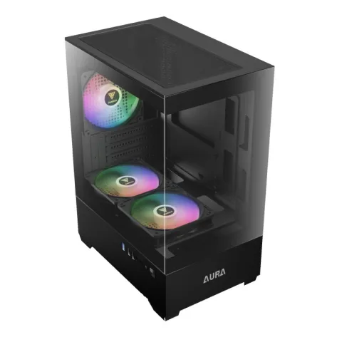 کیس گیم دیاس GAMDIAS AURA GC9M BLACK ARGB GAMING CASE - تصویر ۲