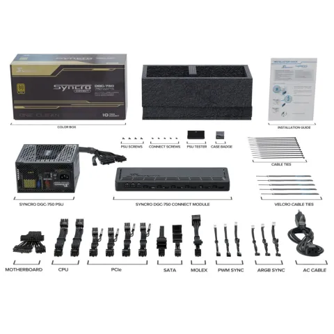 کیس سی سونیک همراه با پاور Seasonic SYNCRO Q704 With SYNCRO DGC-750 - تصویر ۶
