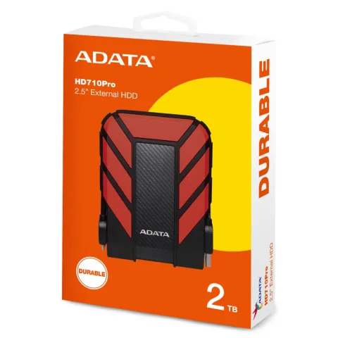 هارد اکسترنال ای دیتا قرمز HDD EXTERNAL ADATA HD 710 PRO 2TB - تصویر ۴