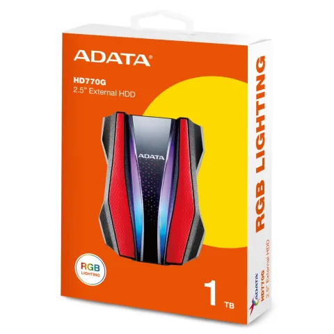 هارد اکسترنال ای دیتا HDD EXTERNAL ADATA HD 770G RED 1TB - تصویر ۳