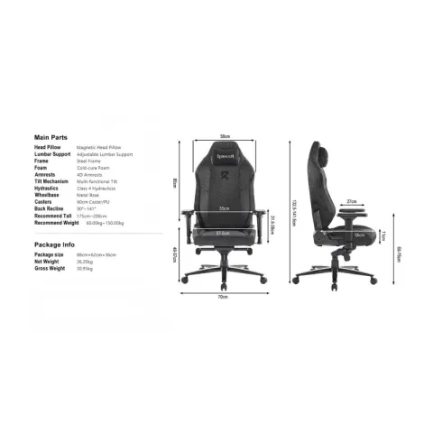 صندلی گیمینگ ردراگون REDRAGON C615 GAMING CHAIR - تصویر ۷
