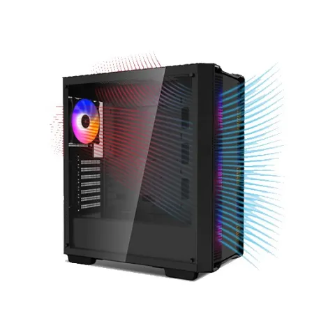 کیس دیپ کول CC560 BLACK ARGB - تصویر ۷