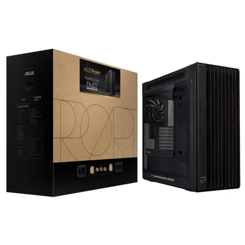کیس ایسوس PROART PA602 WOOD,METAL,TG BLACK - تصویر ۲