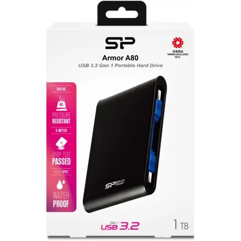 هارد اکسترنال سیلیکون پاور Silicon Power Armor A80 1TB USB 3.2 GEN 1 BLACK - تصویر ۷