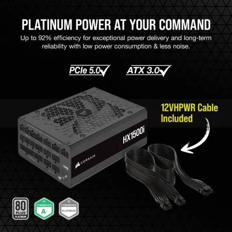 پاور 1500 وات کورسیر CORSAIR HX1500i Platinum ATX 3.1 Full Modular - تصویر ۵