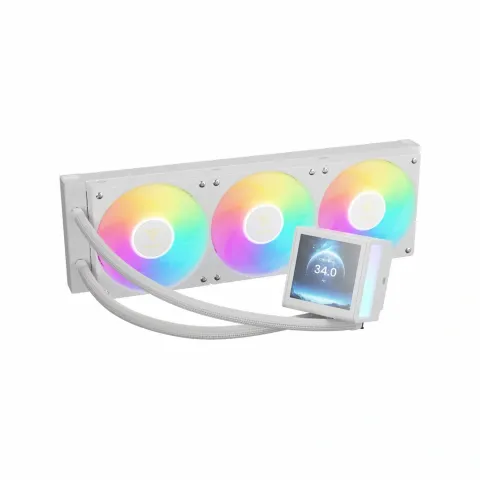 خنک کننده مایع پردازنده گیم دیاس GAMDIAS CHIONE P5-360 WHITE LIQUID COOLER - تصویر ۳