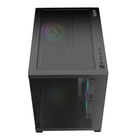 کیس گیم دیاس GAMDIAS AURA GC10M V2 ARGB GAMING BTF SUPPORT - تصویر ۹