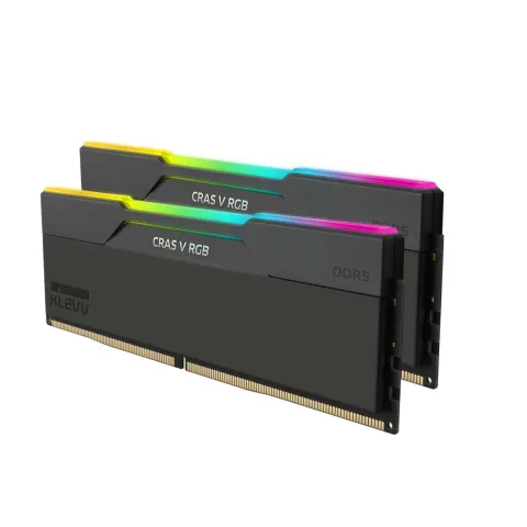 رم کلو KLEVV Cras V RGB BLACK 48GB(2x24) 6000MT/s CL28 DDR5 - تصویر ۴