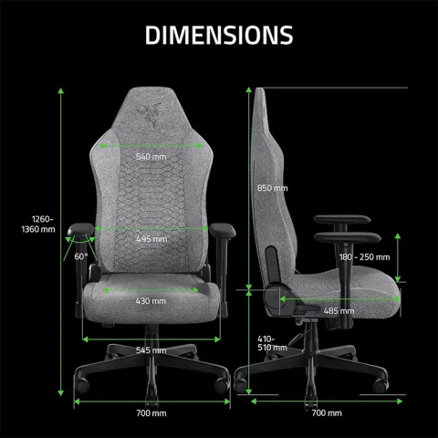 صندلی گیمینگ ریزر ISKUR V2 FABRIC - تصویر ۸