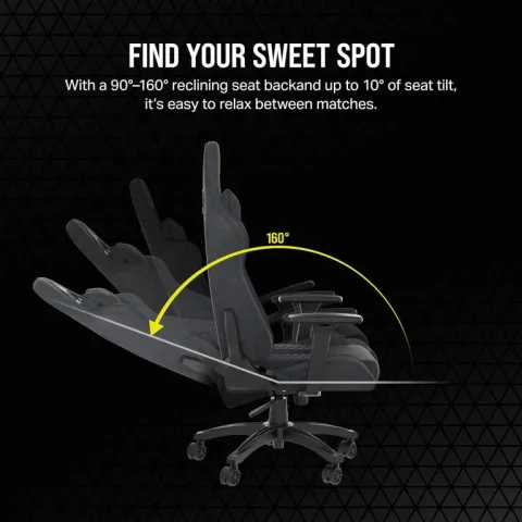 صندلی گیمینگ کورسیر CORSAIR TC100 LEATHERETTE GAMING CHAIR - تصویر ۴