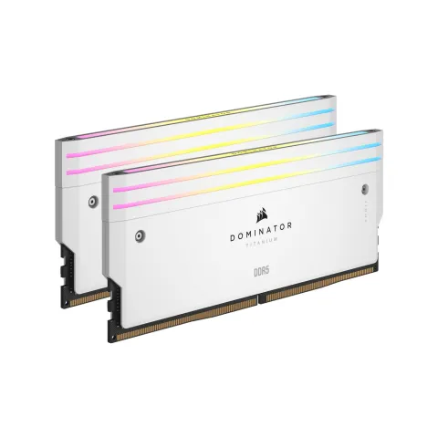 رم کورسیر CORSAIR DOMINATOR TITANIUM 2*16=32GB 7000MT WHITE CL34 - تصویر ۴