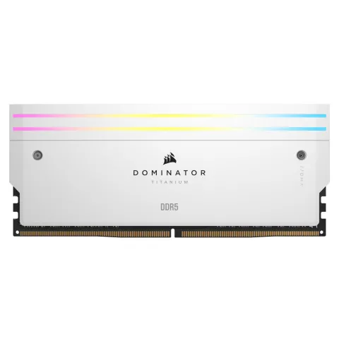 رم کورسیر CORSAIR DOMINATOR TITANIUM 2*16=32GB 7000MT WHITE CL34 - تصویر ۲