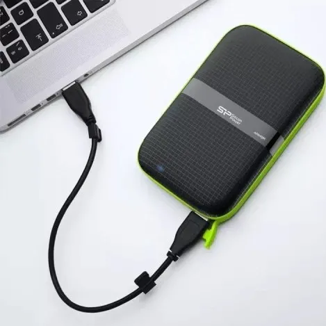 هارد اکسترنال سیلیکون پاور HDD EXT SP Armor A60 2TB  GREEN USB 3.2 GEN 1 - تصویر ۳