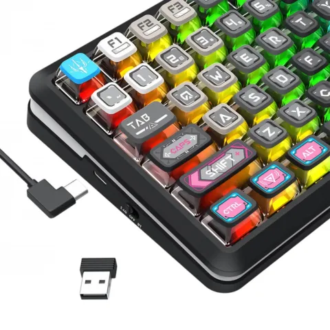 کیبورد ردراگون REDRAGON K708 MC FLEKACT PRO GRADIENT WIRELESS LCD - تصویر ۶