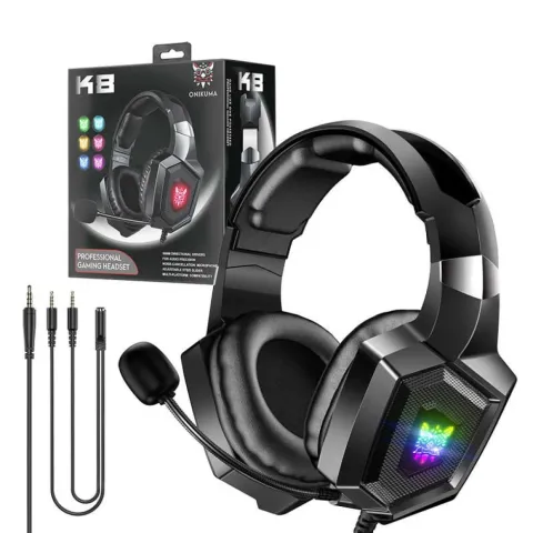 هدست اونیکوما ONIKUMA K8 BLACK GAMING - تصویر ۲