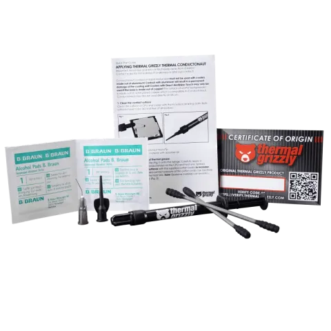 خمیر حرارتی فلز مایع 1 گرمی ترمال گریزلی Conductonaut Liquid Metal - تصویر ۷