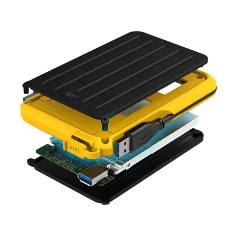 هارد اکسترنال سیلیکون پاور Silicon Power Armor A66 5TB YELLOW USB 3.2 GEN 1 EXTERNAL HDD - تصویر ۴