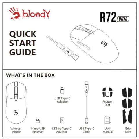 موس گیمینگ بلادی مدل Bloody R72 Ultra Duo - تصویر ۱۳