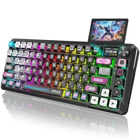 کیبورد ردراگون REDRAGON K708 MC FLEKACT PRO GRADIENT WIRELESS LCD - تصویر ۲