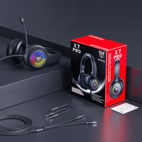هدست اونیکوما ONIKUMA X7 PRO BLACK GAMING - تصویر ۳