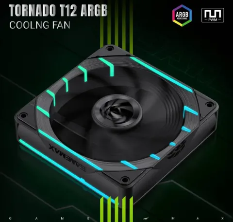 فن کیس گیم مکس GAMEMAX TORNADO T12 ARGB REVERSE - تصویر ۵